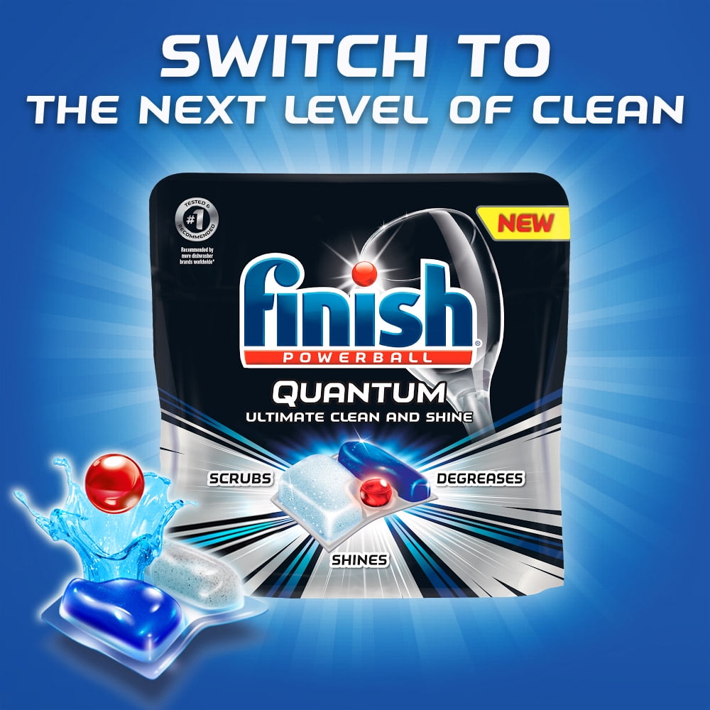 Finish All in 1 Powerball Orange - 20 Count, Dishwasher Detergent Tablets