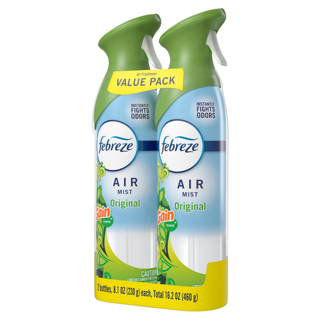 Febreze Air Mist Air Freshener Spray - Gain Original Scent, 8.1oz, 2 Count