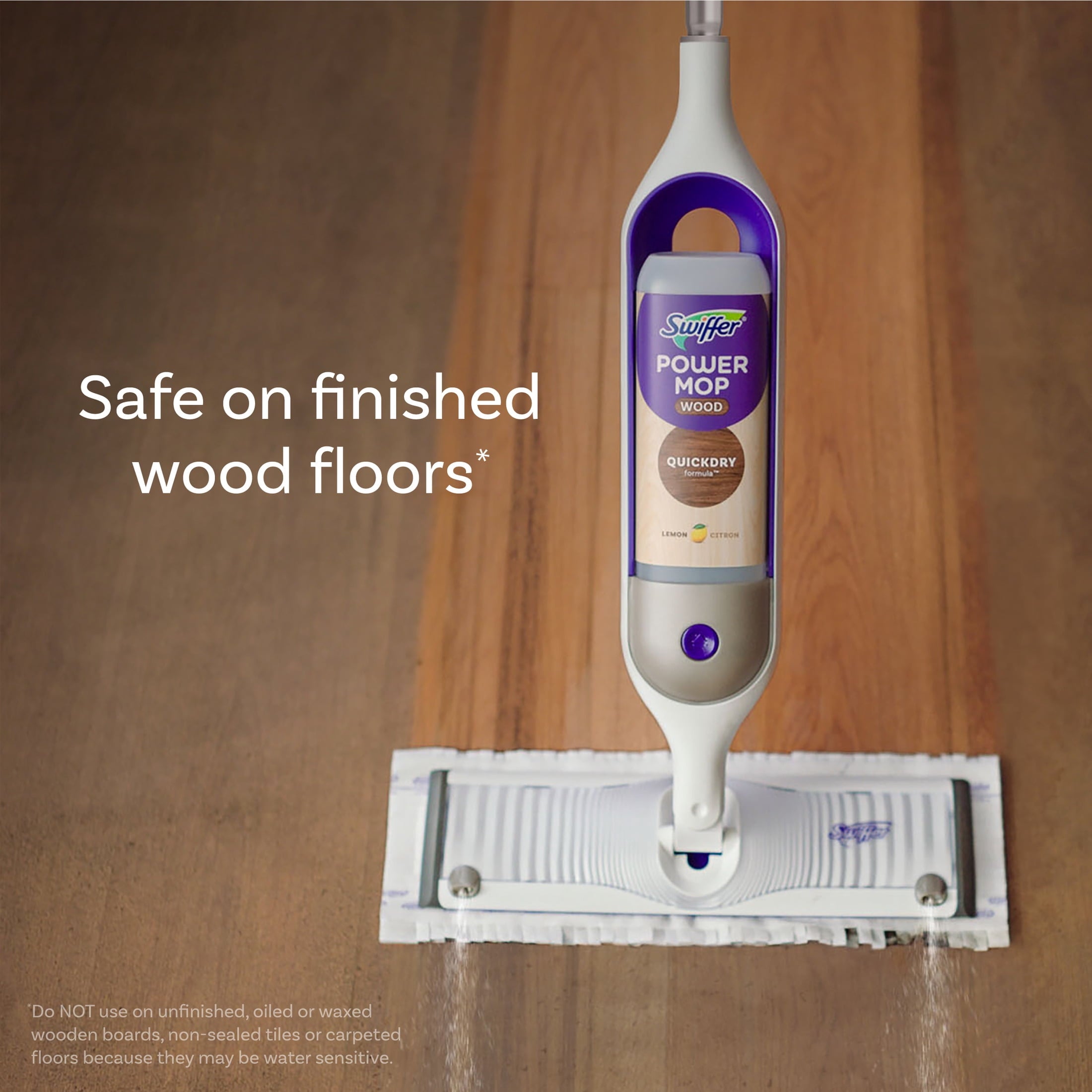 Swiffer Power Mop Wood Pad Refills - Unscented, 5 Count
