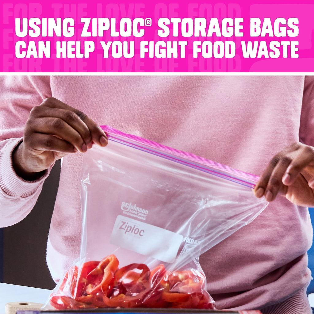 Ziploc Brand Food Storage Bags - School Supplies, with Grip 'n Seal Technology, Zipper, Gallon, 20 Count