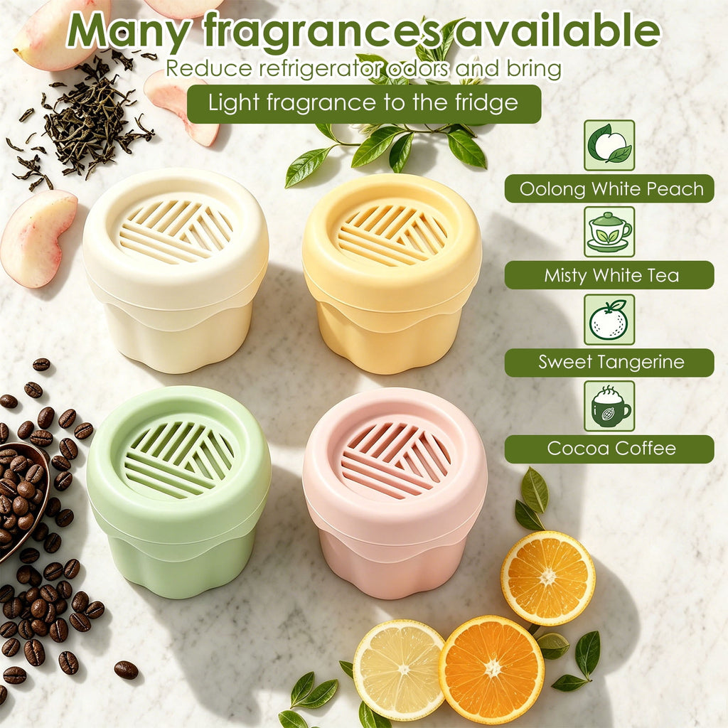 4pcs Refrigerator Deodorizer Smell Eliminator Gel Odor Absorber for Fridge Freezer Kitchen Closet Car