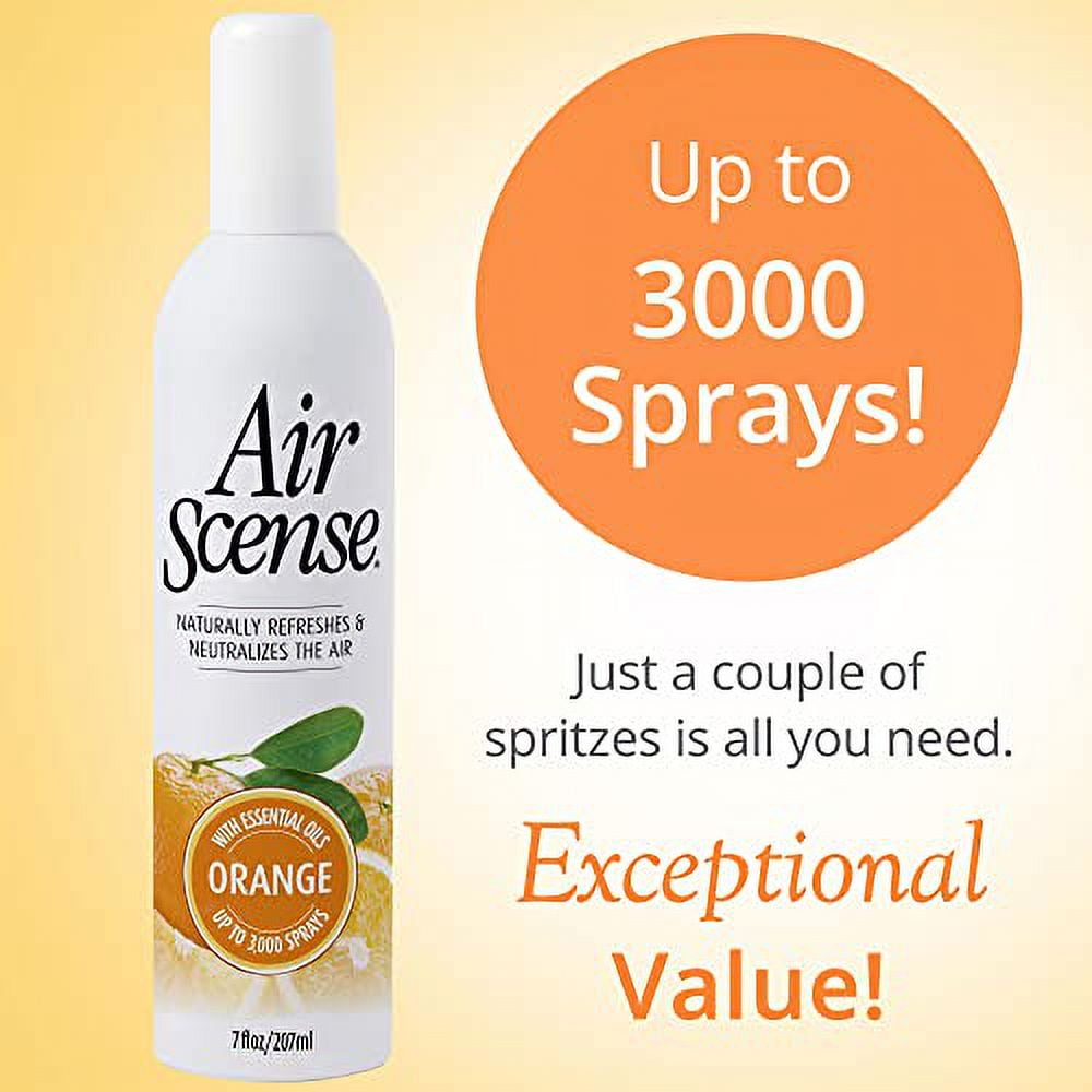 Air Scense Room Sprays - Deodorizing Variety Pack, Orange, Lavender, Lime & Vanila, 7 fl oz, 4 Count