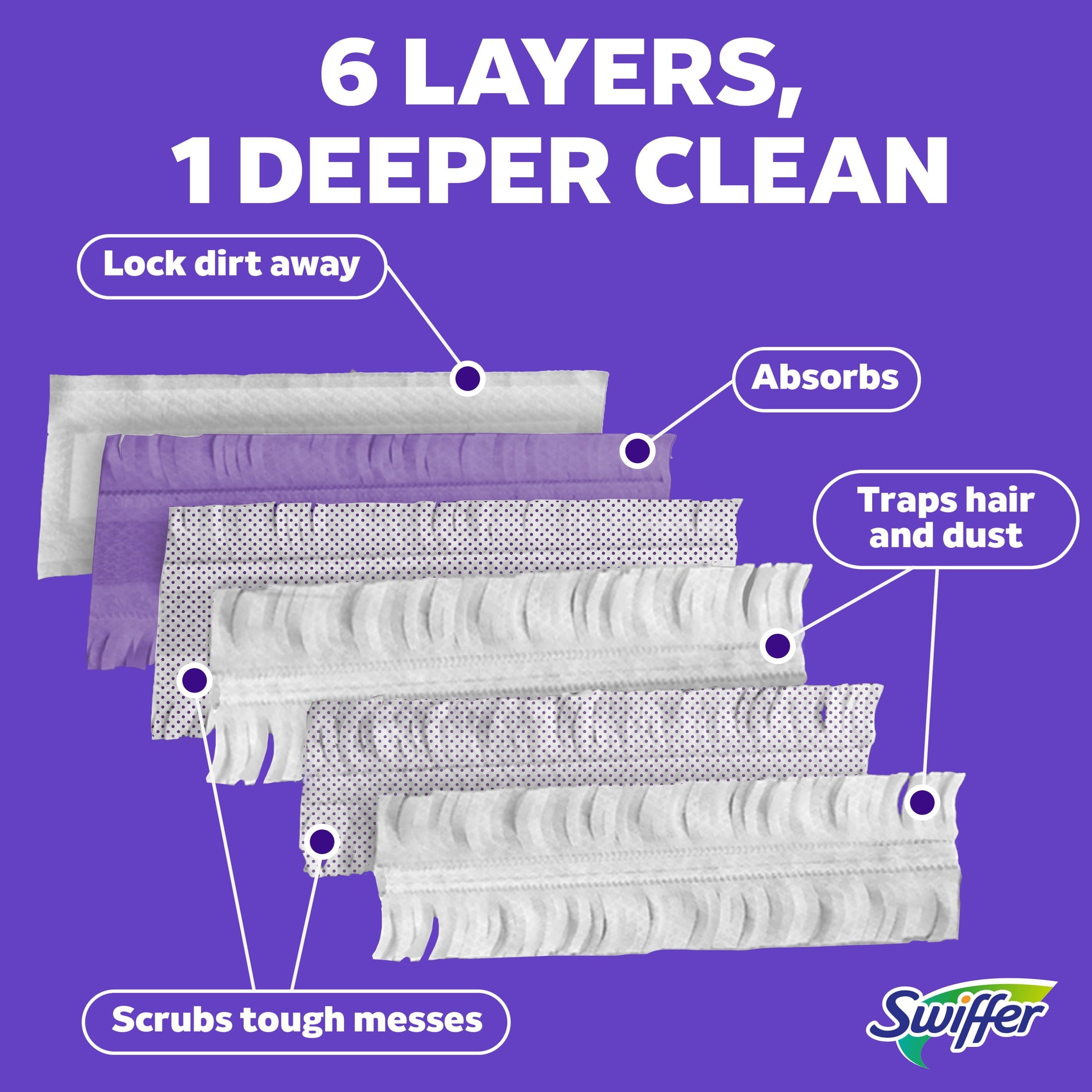 Swiffer PowerMop Multi-Surface Mopping Pad Refills - 8 Count