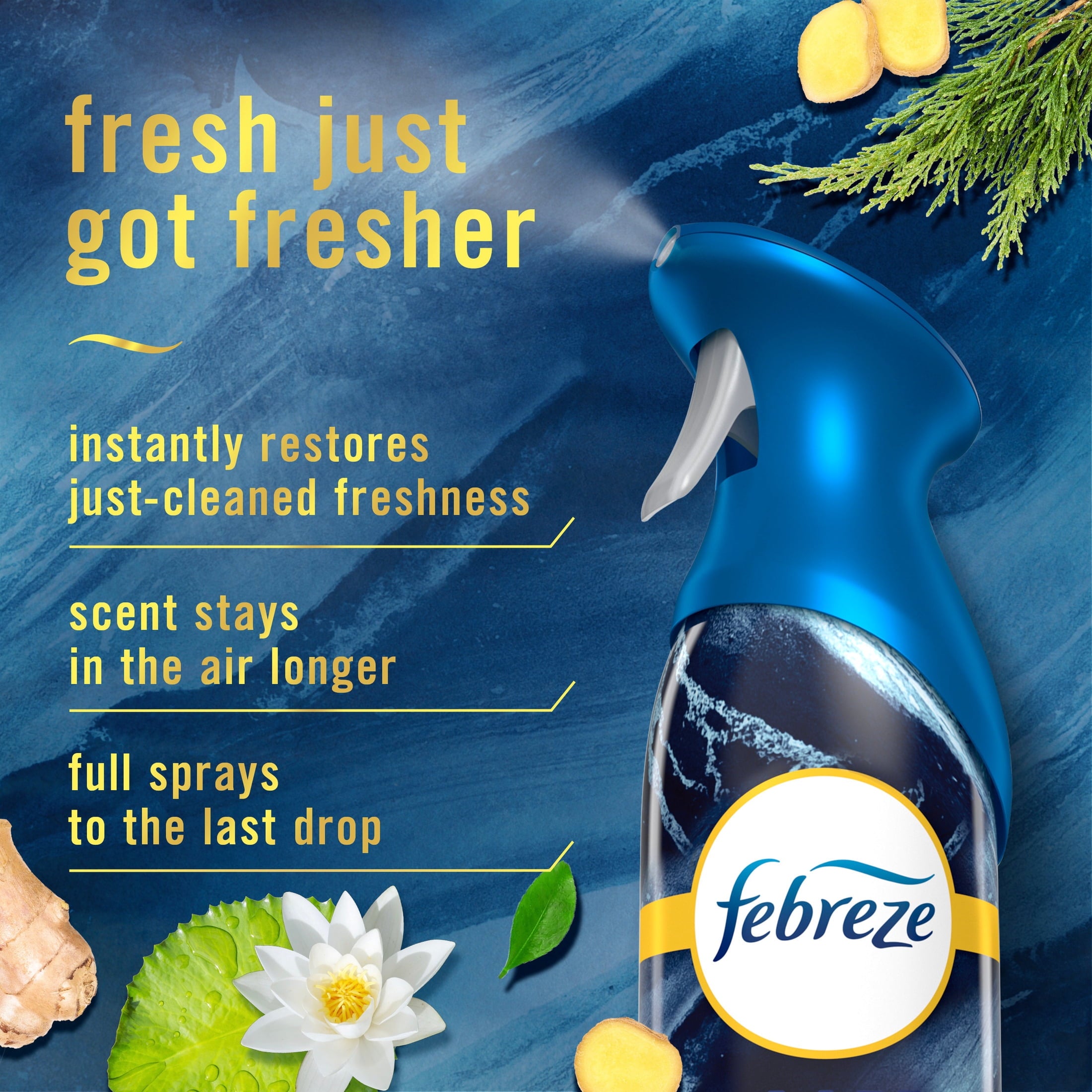 Febreze Air Mist Luxe Air Freshener Spray - Ocean Scent, 8.1oz