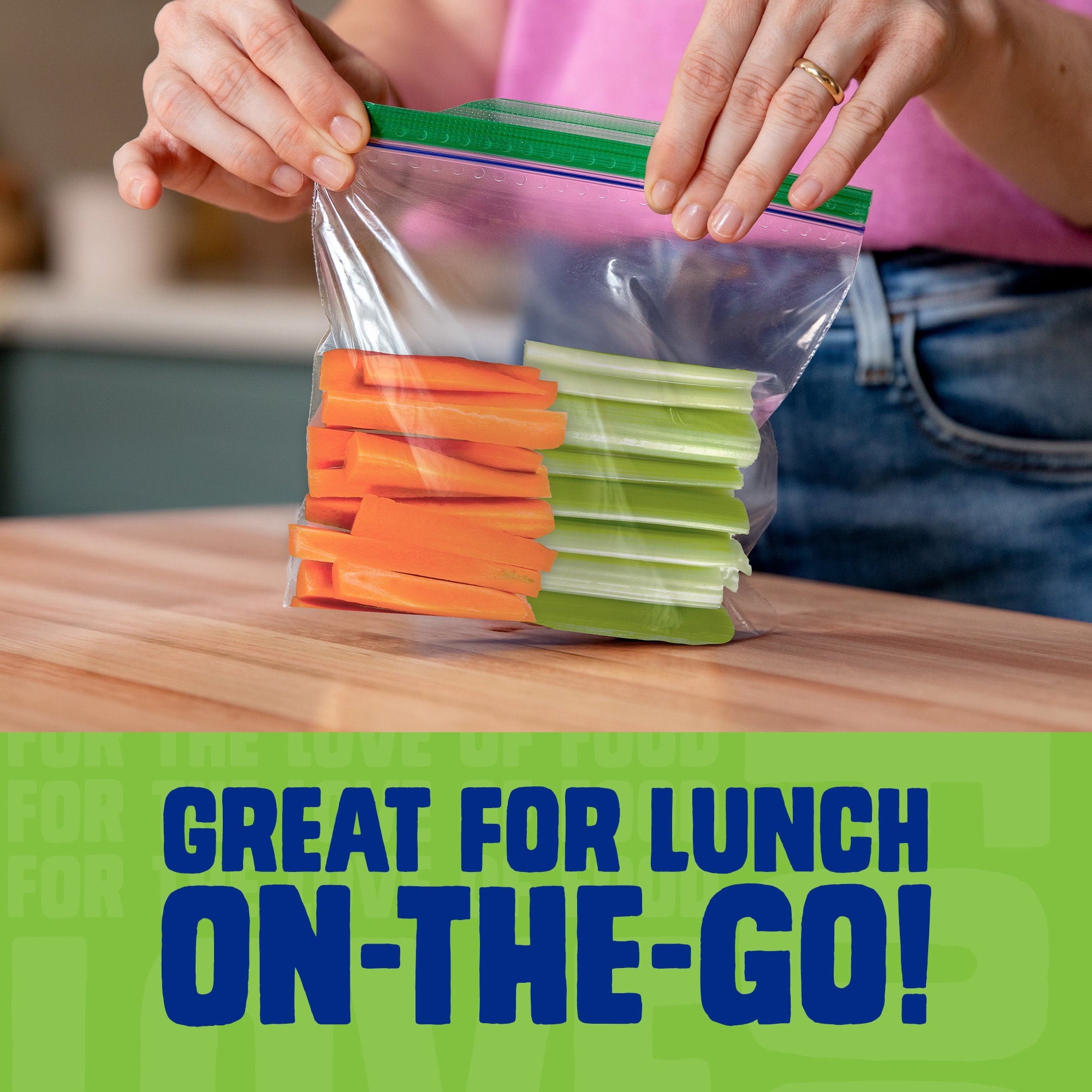 Ziploc® Brand XL Sandwich Bags with EasyGuide™ Texture - Grip 'n Seal Technology™, Food Storage, 25 Count