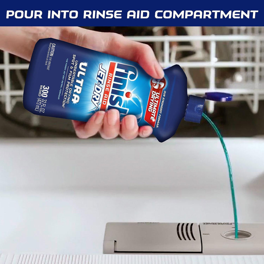 Finish Jet-Dry Ultra Rinse Aid Dishwasher Rinse Agent & Drying Agent (32 Ounce)