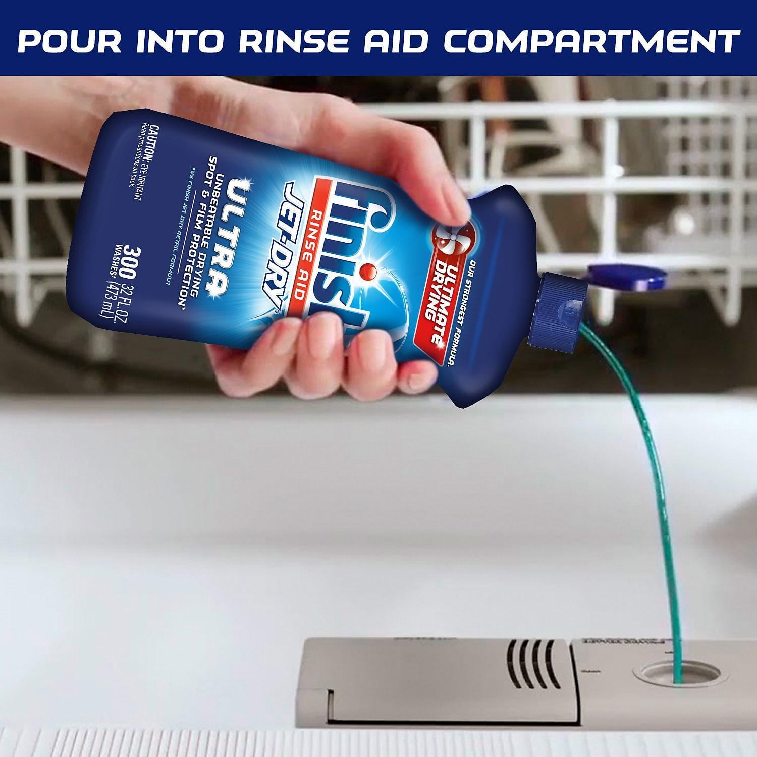 Finish Jet-Dry Ultra Rinse Aid Dishwasher Rinse Agent & Drying Agent (32 Ounce)