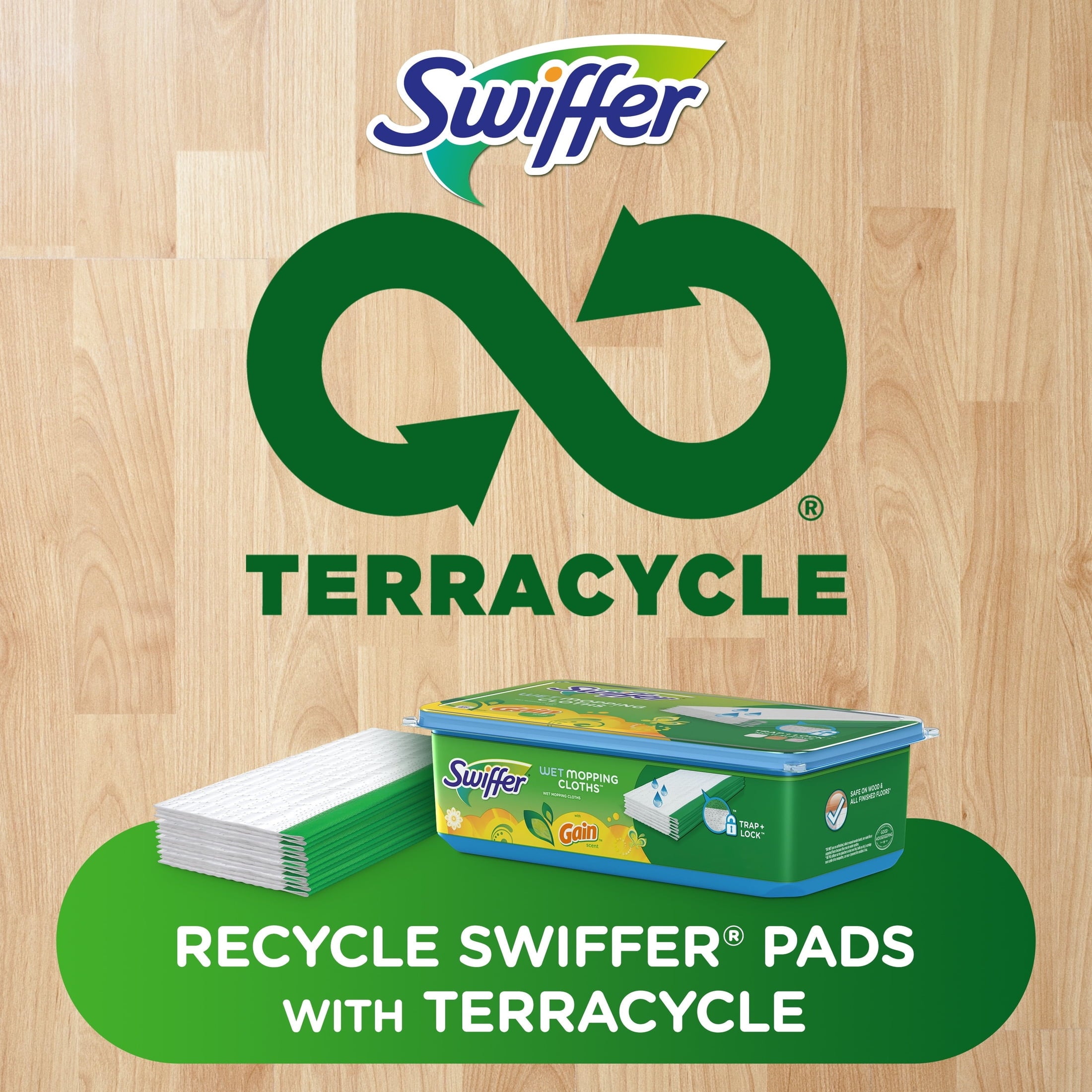 Swiffer Mop & Go Wet Refills - Gain, 24 Count - 2-Pack