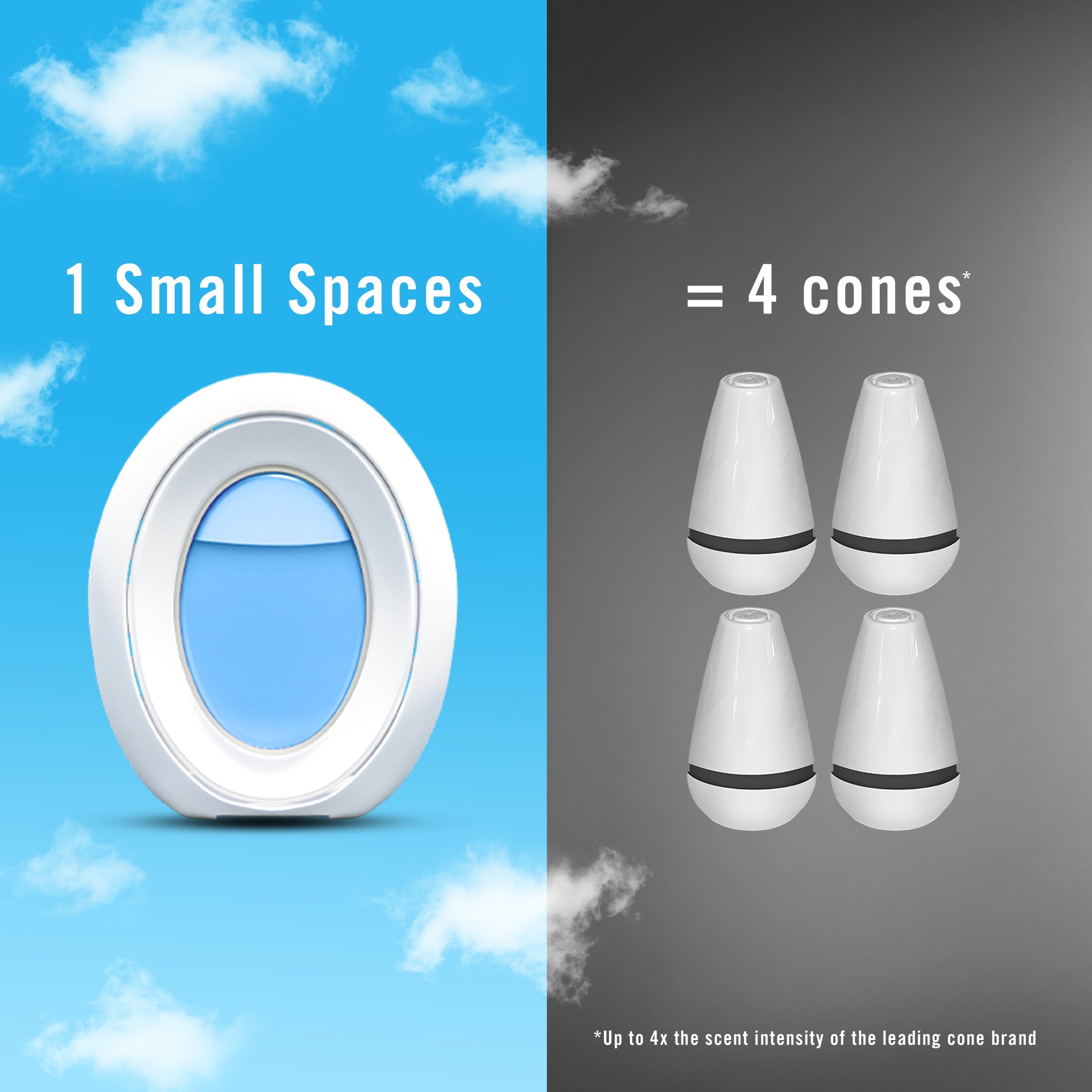 Febreze Small Spaces Air Freshener Linen & Sky - 4 Count, 30ml