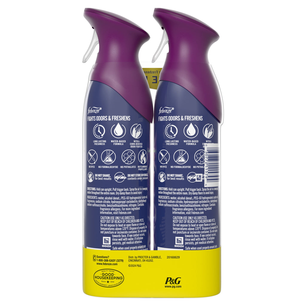 Febreze Air Freshener Spray - Odor-Fighting Room Spray, Downy Calm, 8.8oz, 2 Count