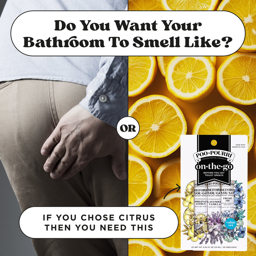 Poo-Pourri Before-You-Go Toilet Spray - On-The-Go, Travel Size Variety 10 mL - Original Citrus, Lavender Vanilla and Fresh Air