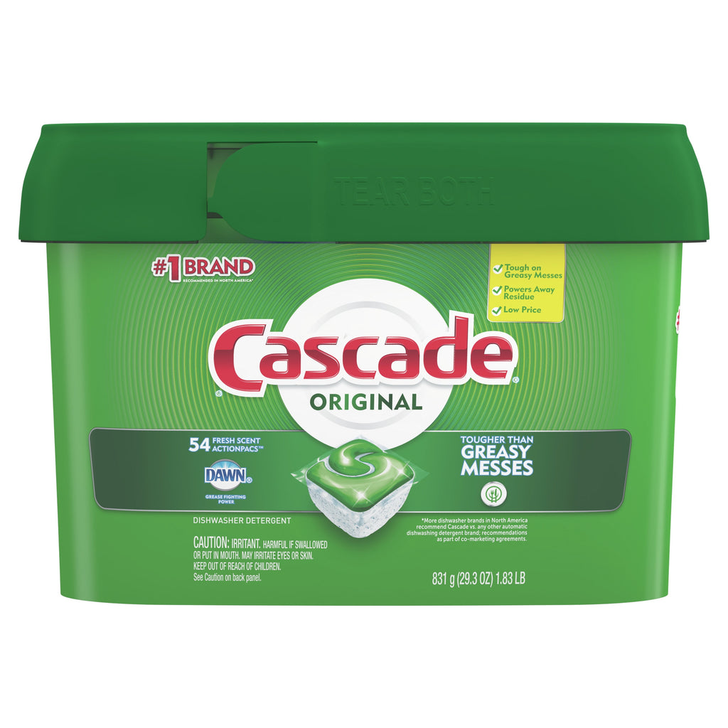 Cascade ActionPacs - Dishwasher Detergent, Fresh Scent, 54 Count