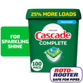 Cascade Complete Dishwasher Pods - Action Pacs Dishwasher Detergent Tabs, Fresh, 100 Count
