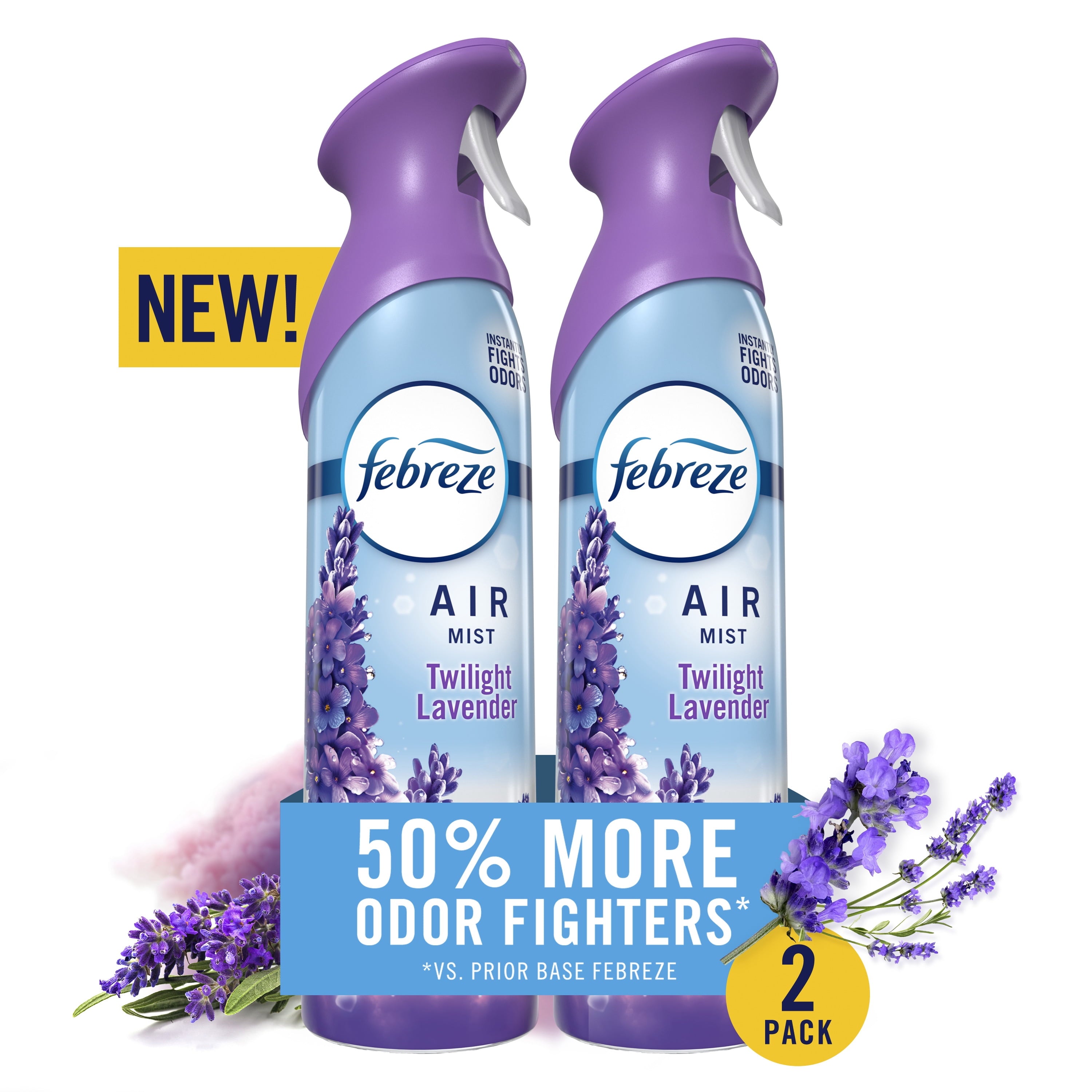 Febreze Air Mist Air Freshener Spray - Twilight Lavender, 8.1oz, 2 Count