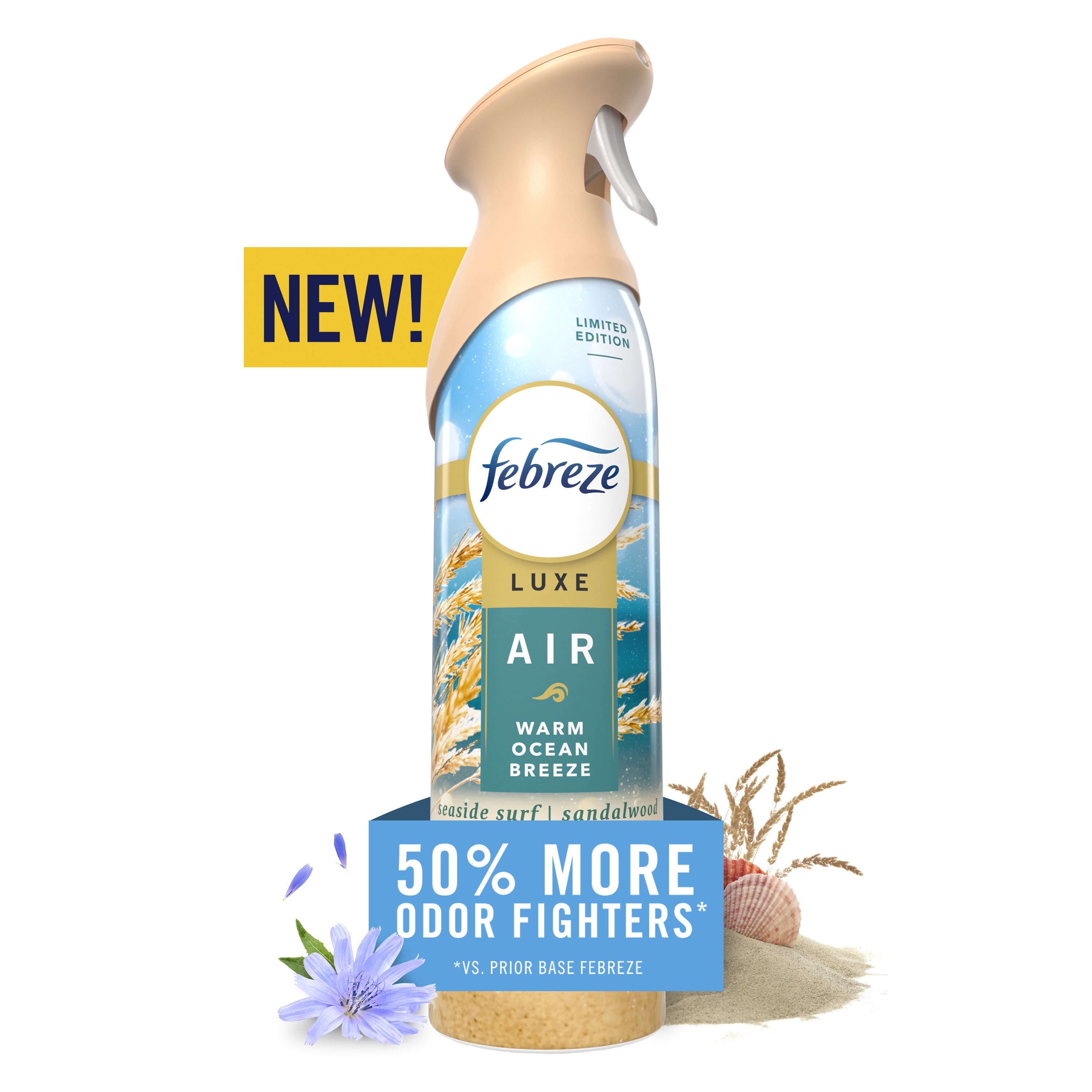 Febreze Air Mist Luxe Warm Ocean Breeze Air Freshener Spray - 8.1 oz