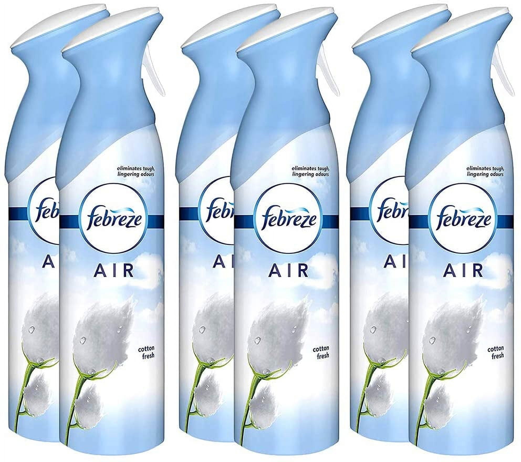 Febreze Air Effects Air Freshener Cotton Fresh - 10.14 Ounce Pack of 6
