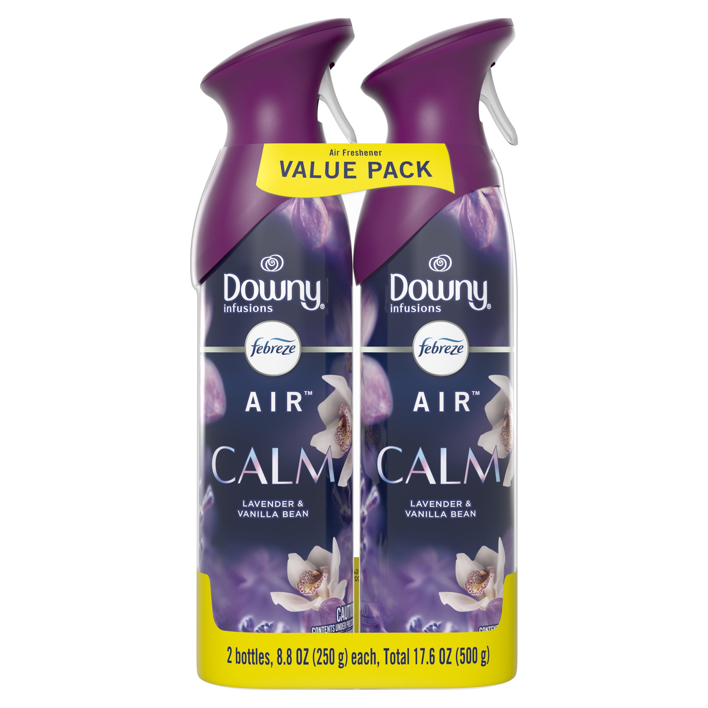 Febreze Air Freshener Spray - Odor-Fighting Room Spray, Downy Calm, 8.8oz, 2 Count