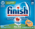Finish All in 1 Powerball Orange - 20 Count, Dishwasher Detergent Tablets