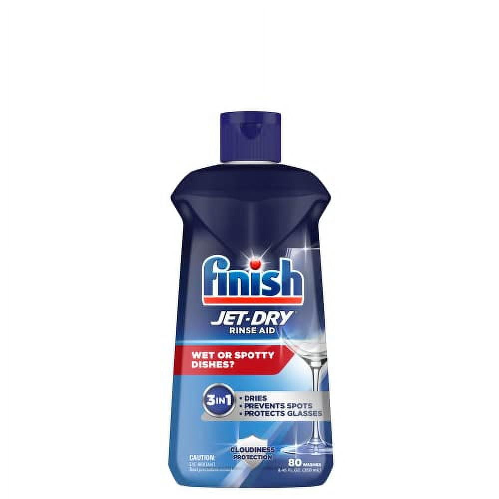 Finish Jet-Dry Rinse Aid - Dishwasher Rinse Agent & Drying Agent, 8.45 Fl Oz (Packaging May Vary)