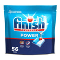 Finish Power Dishwasher Detergent Tabs - No Pre-Rinse Formula, 56 Count
