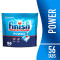 Finish Power Dishwasher Detergent Tabs - No Pre-Rinse Formula, 56 Count