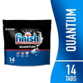 Finish Quantum Dishwasher Pods - No Pre-Rinse Dishwasher Detergent Tabs Soap, Advanced Clean, 14 Count