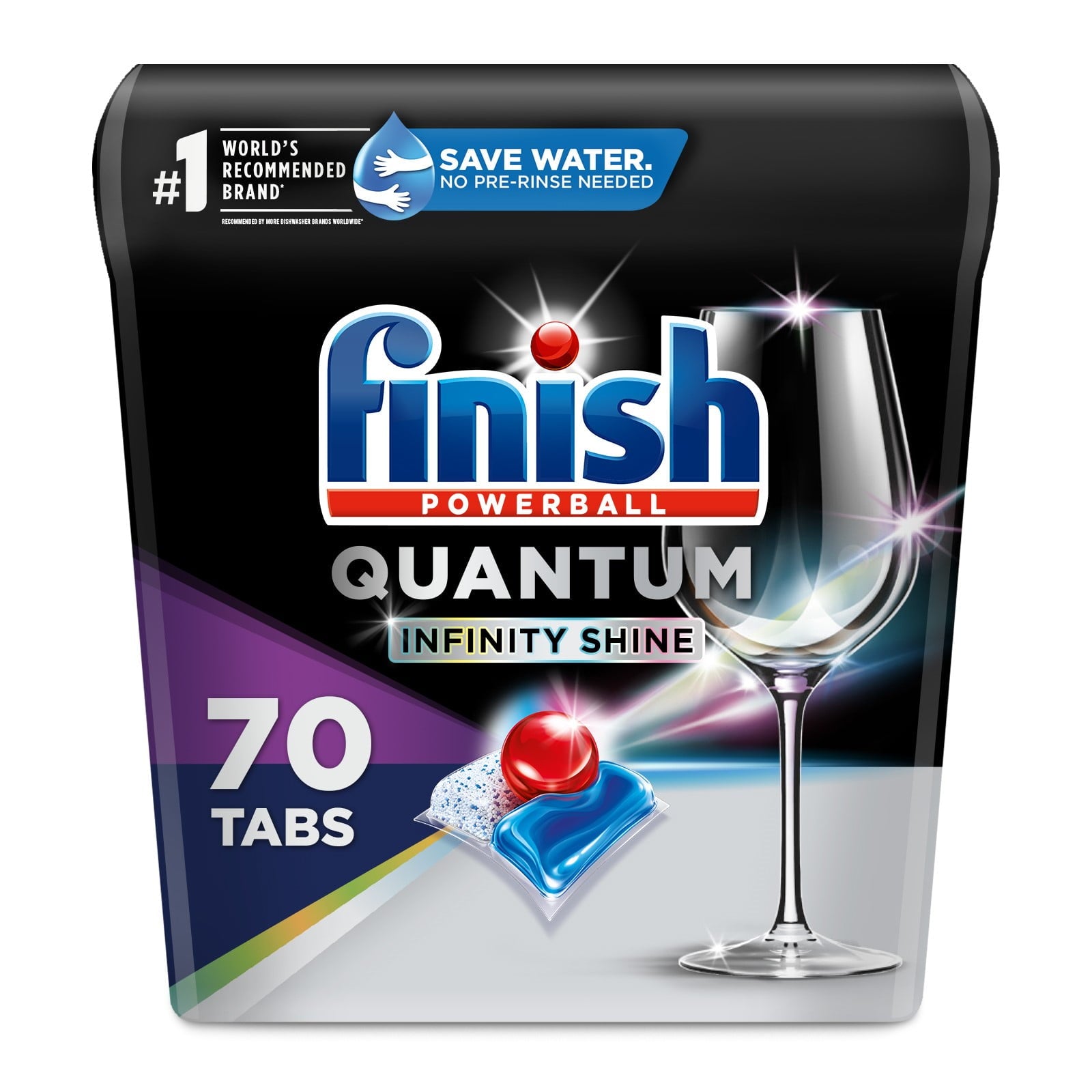 Finish Quantum Infinity Shine 70 Count - Dishwasher Detergent Tabs