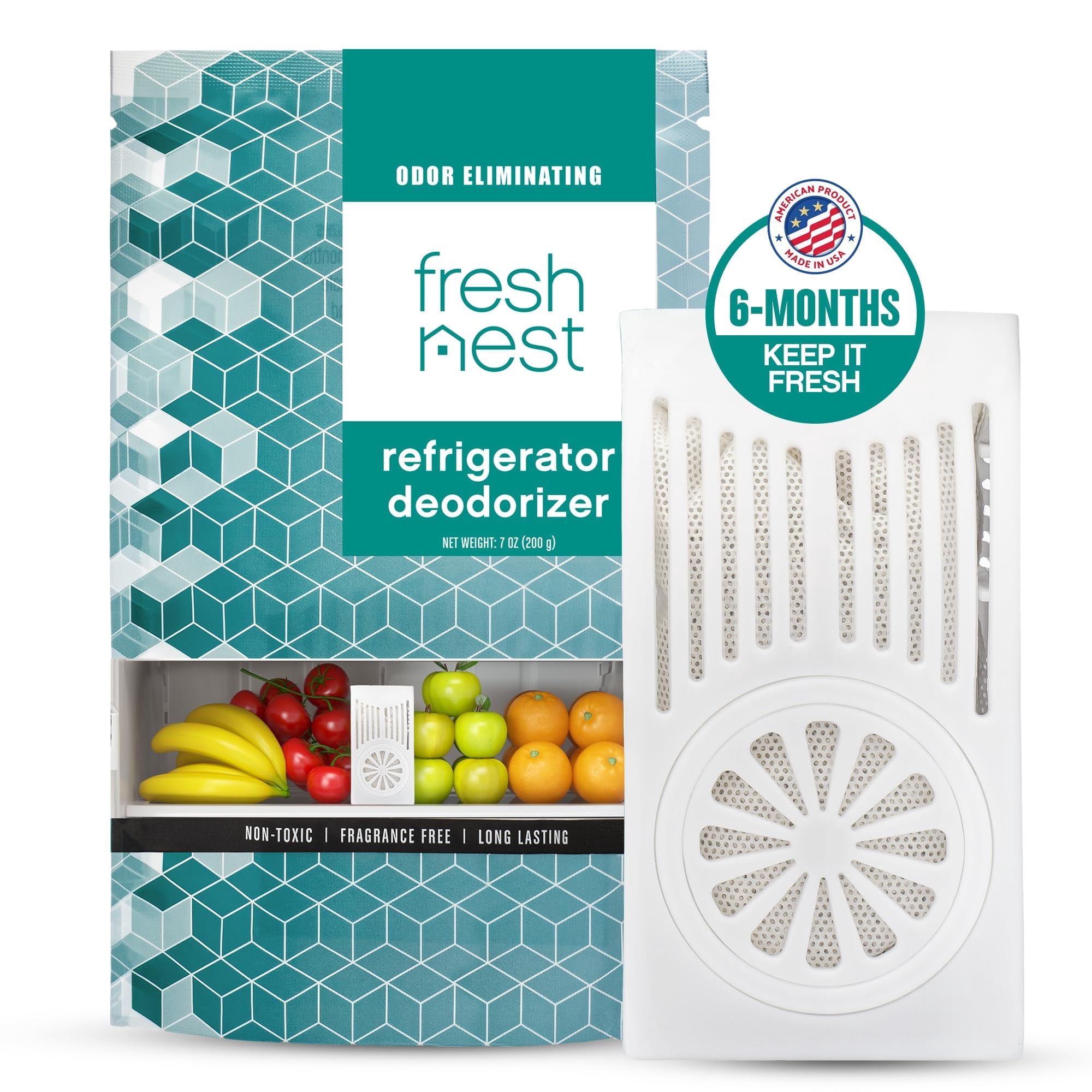 Fresh Nest Refrigerator Deodorizer with Zeolites