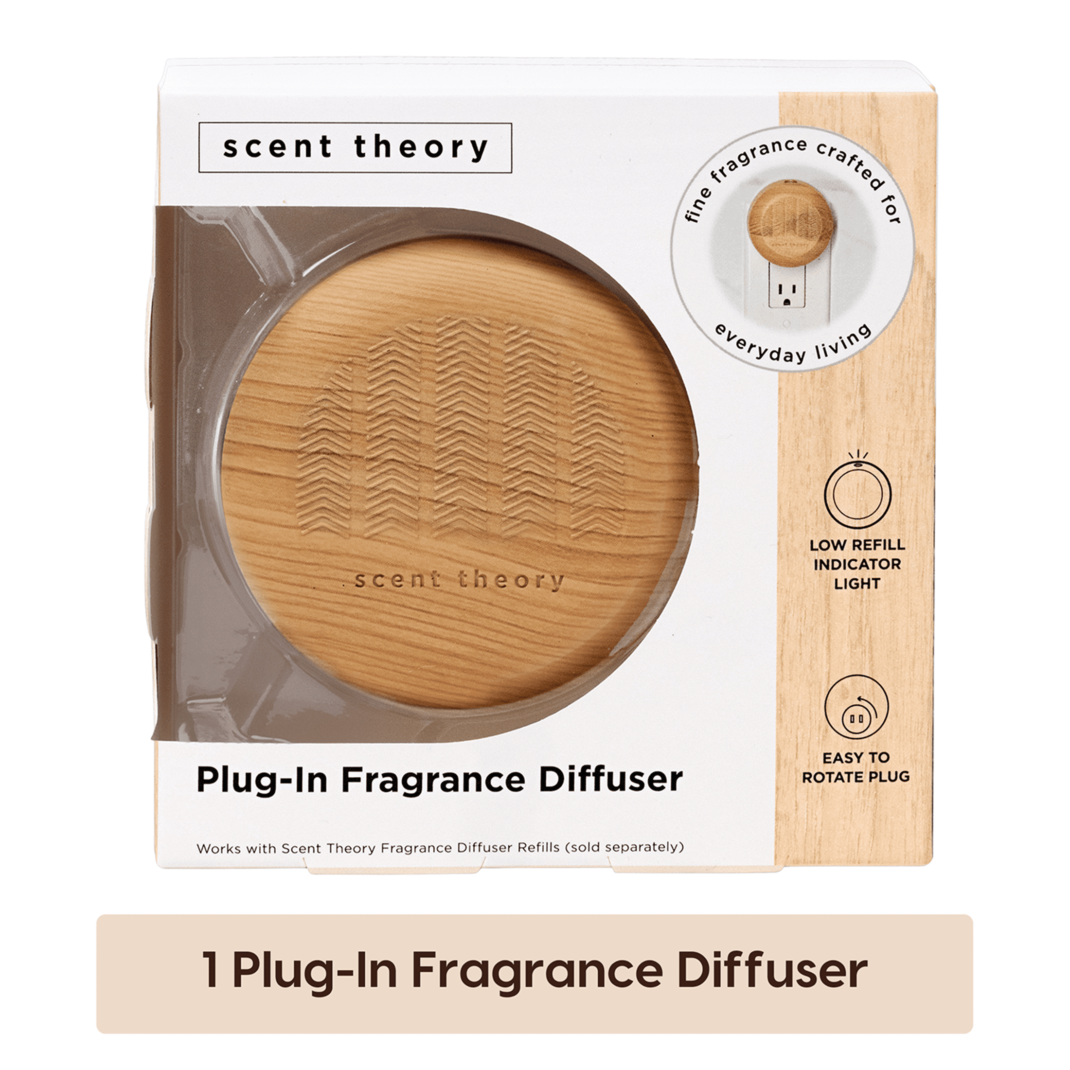 Scent Theory Single Fragrance Diffuser Plug In - Wood
