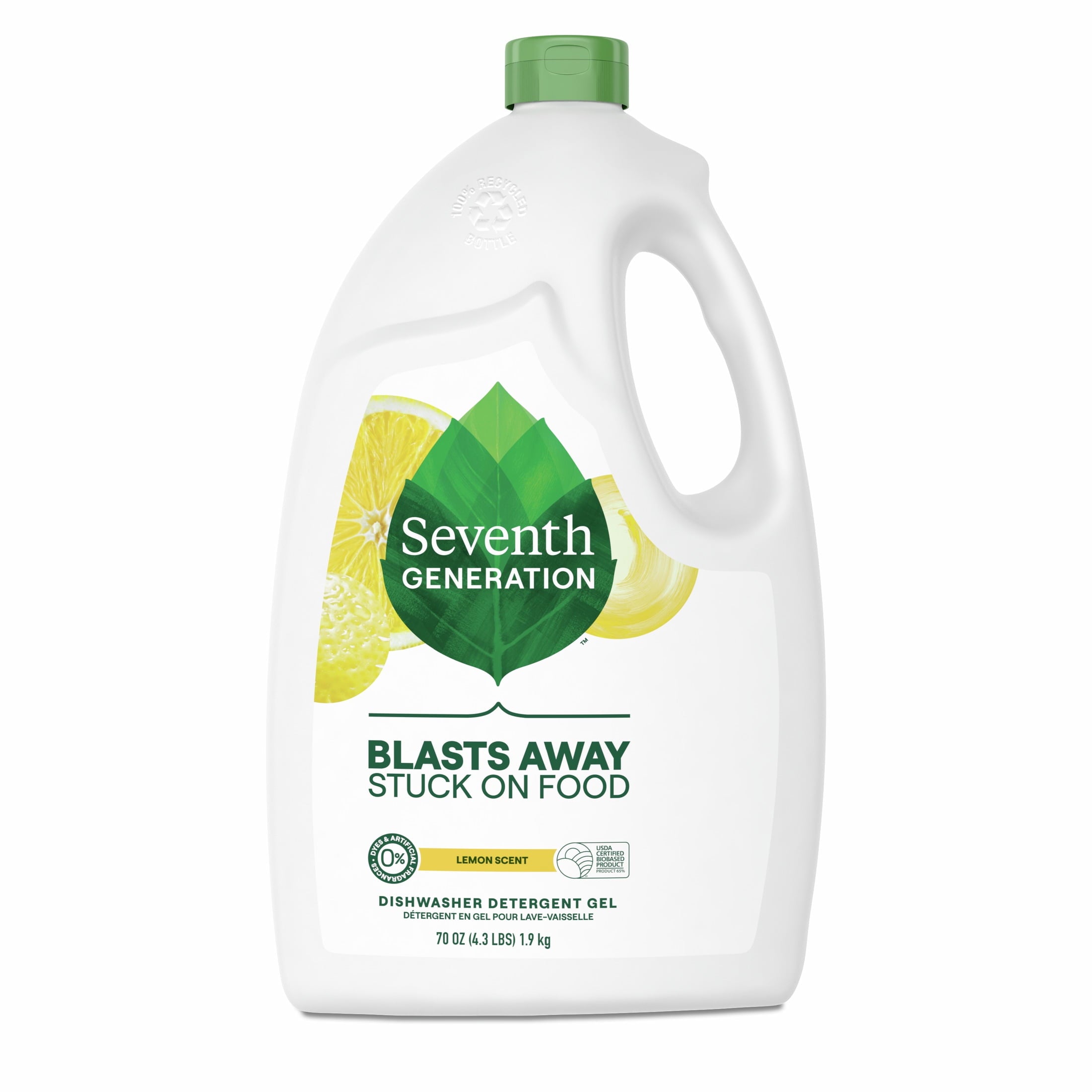 Seventh Generation Dishwasher Detergent Gel - Lemon Scent, 70 oz