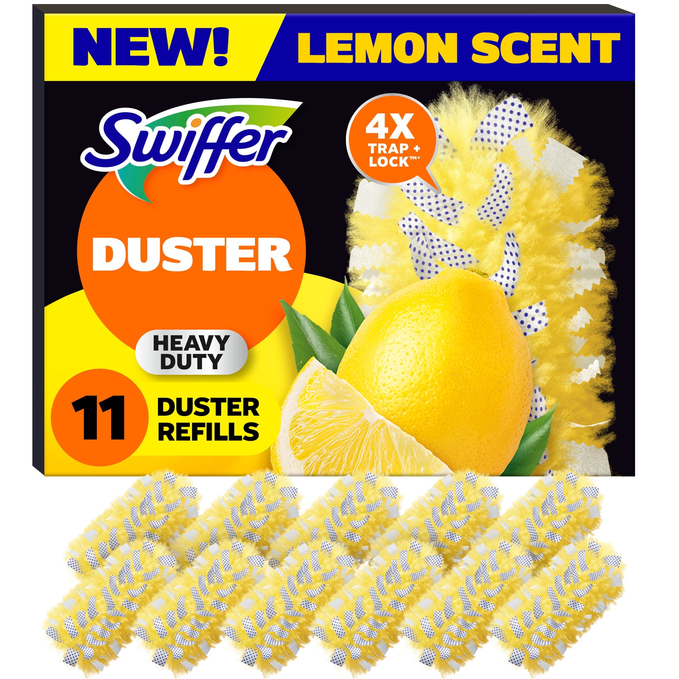 Swiffer Dusters Heavy Duty Duster Refills - Lemon Scent, 11 Count