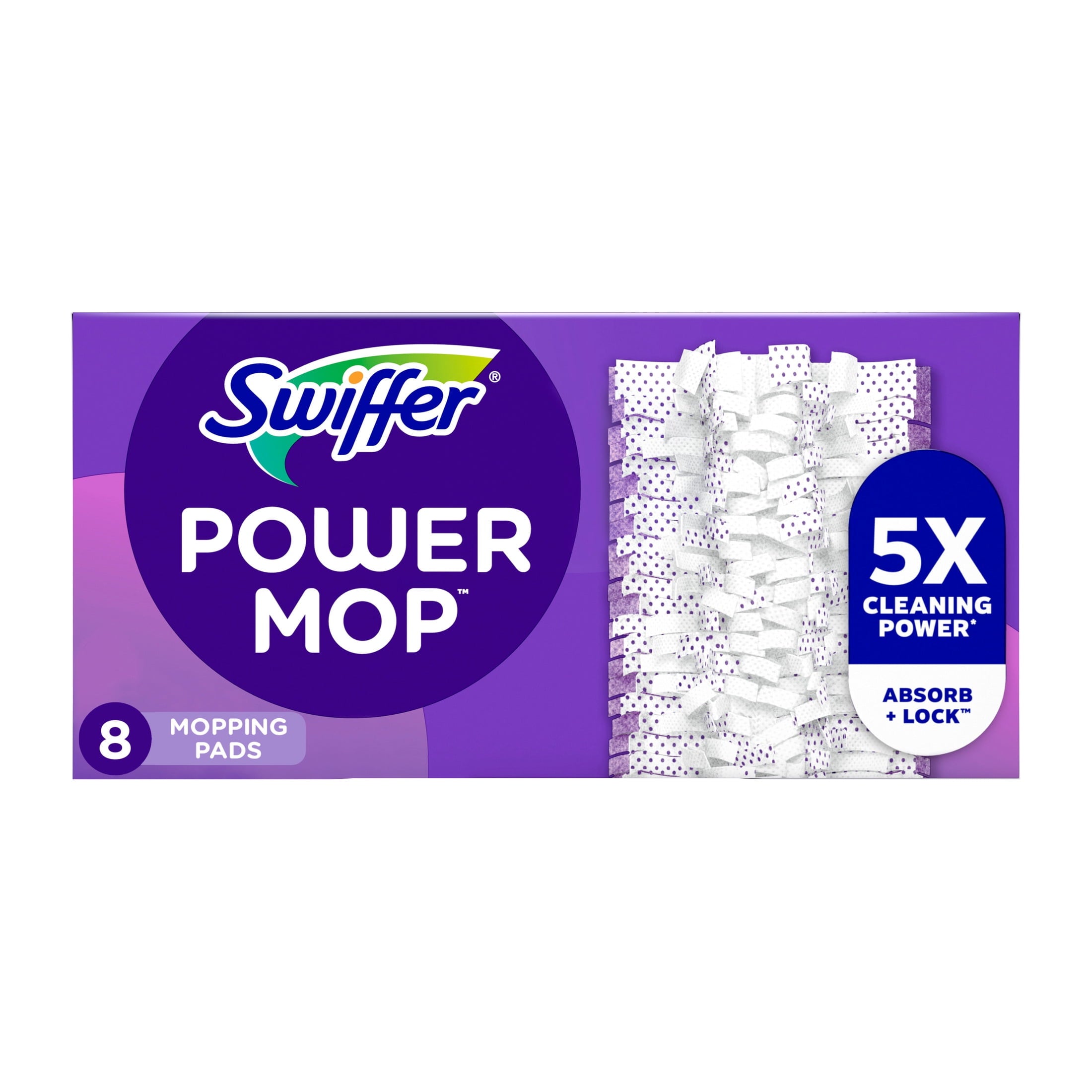 Swiffer PowerMop Multi-Surface Mopping Pad Refills - 8 Count