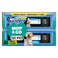 Swiffer Mop & Go Heavy Duty Pet Wet Refills - Odor Defense, 2x16 Count