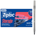 Ziploc® Quart Storage Bags - Stay Open Design, Easy to Fill with pen