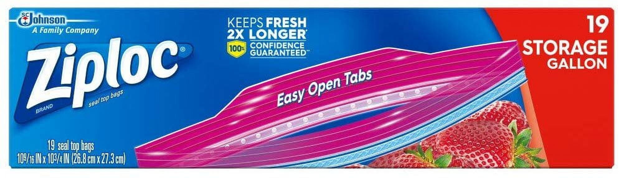 Ziploc Storage Bags Gallon - 19 Count
