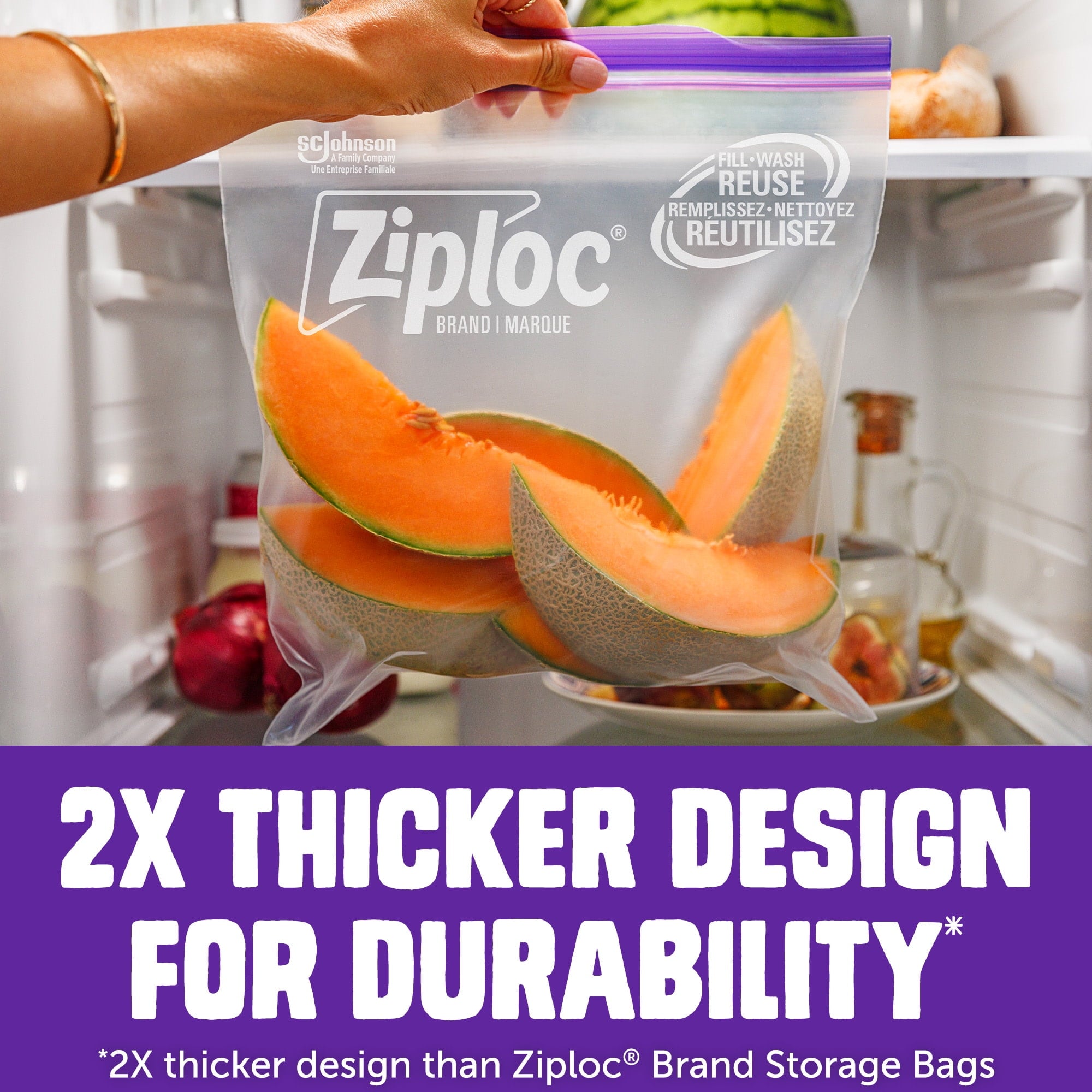 Ziploc® Brand Heavy Duty Gallon Storage Bags - Seal Top Closure, 10 Count
