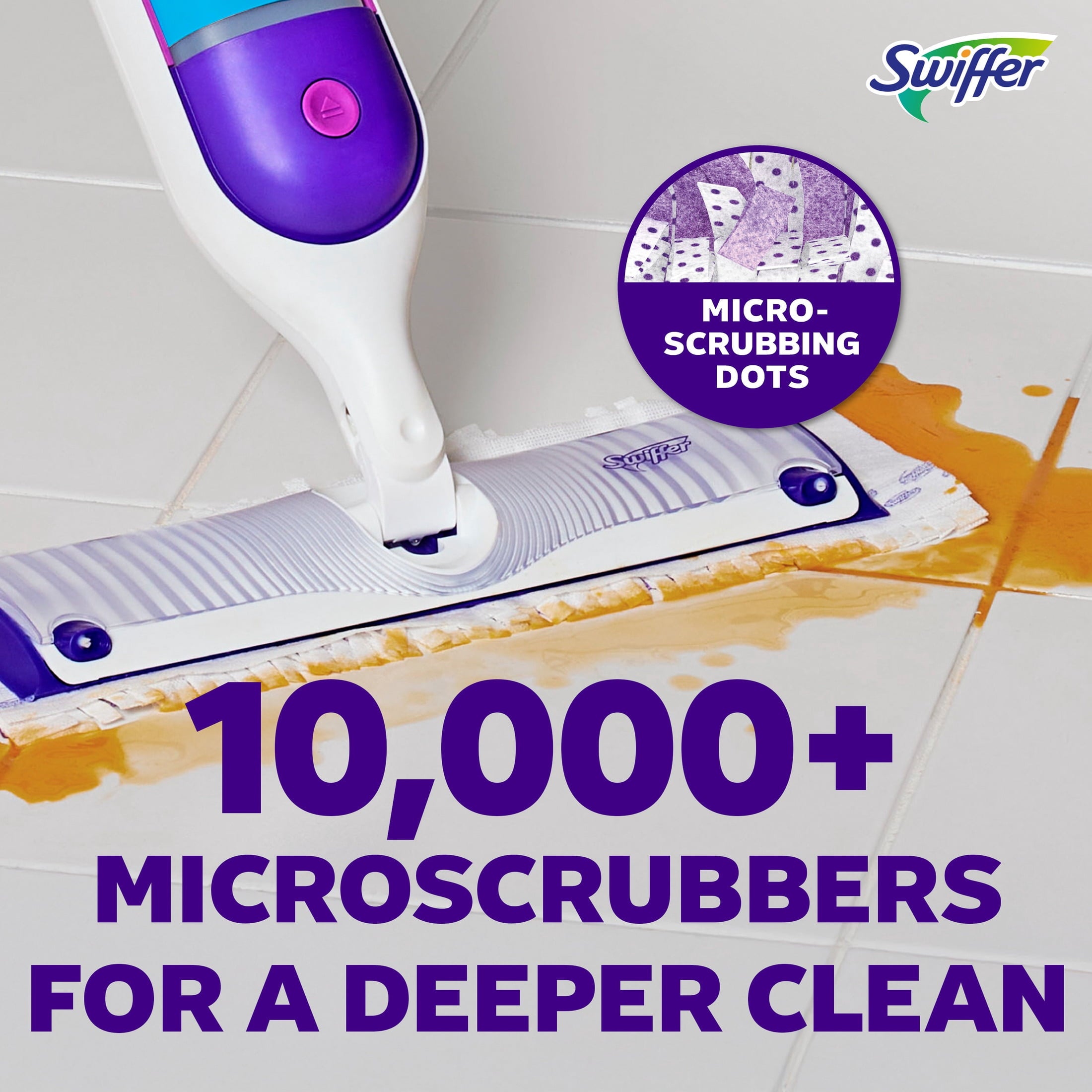 Swiffer Power Mop - Floor Cleaner, Tile, Vinyl, Laminate, Wood, Floor Cleaner, Cleaning Set