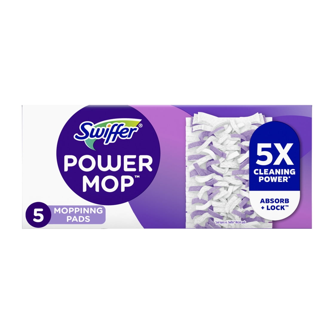 Swiffer Power Mop Floor Cleaner Bundle Includes 1 Spray Mop Device - 2 Lavender Scent Mopping Solutions 25.3 Fl Oz, 1 Fresh Scent Mopping Solution 25.3 Fl Oz & 7 Mop Pad Refills