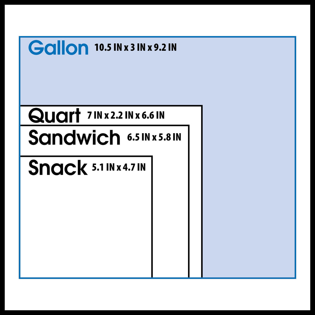 Great Value Gallon Freezer Slider Zipper Bags - 60 Count