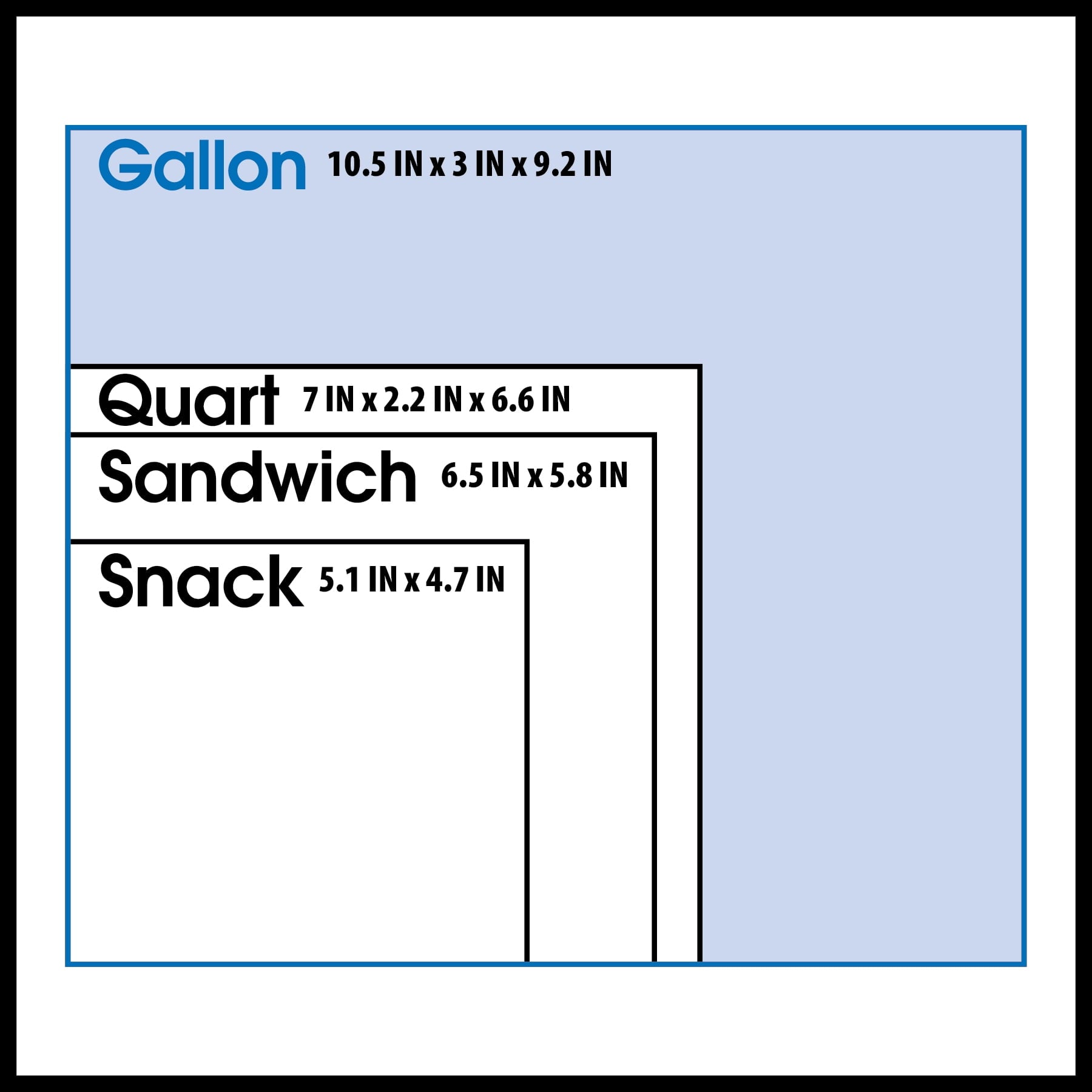 Great Value Gallon Freezer Slider Zipper Bags - 60 Count