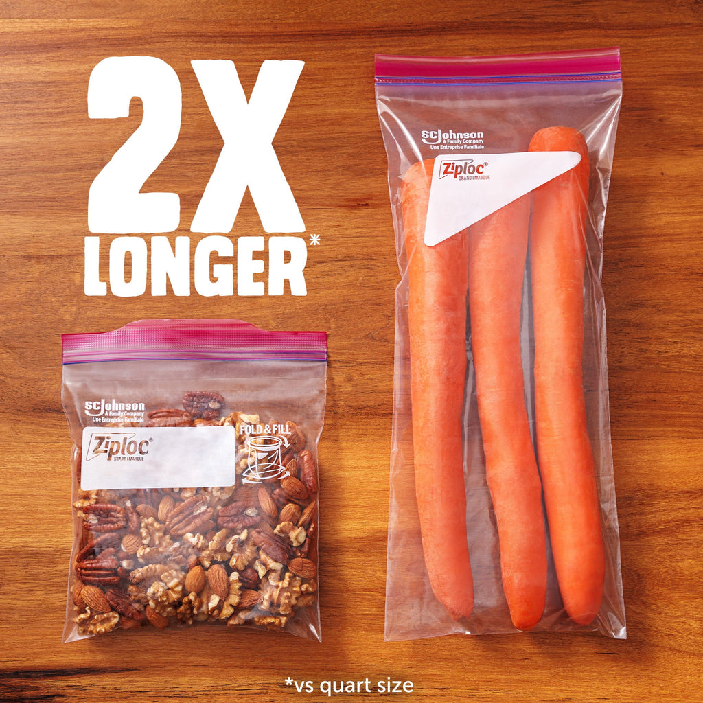 Ziploc® Brand Tall Storage Bags - Seal Top Closure, 10 Count