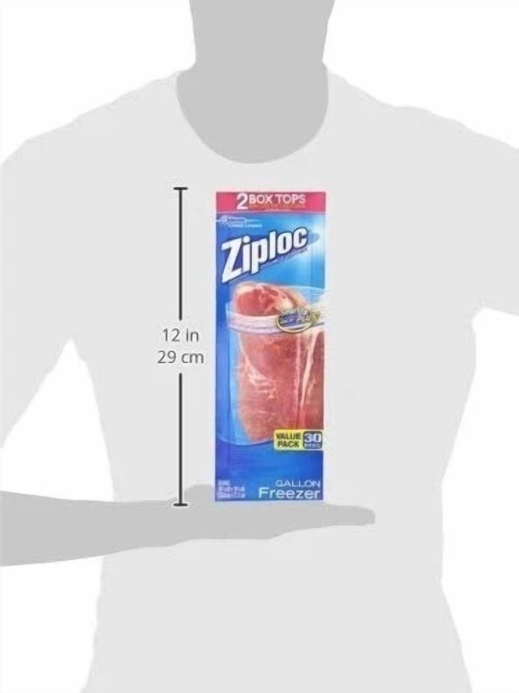 Ziploc Gallon Freezer Bags Food Storage Grip 'N Seal Zip Lock Bags 28 Count