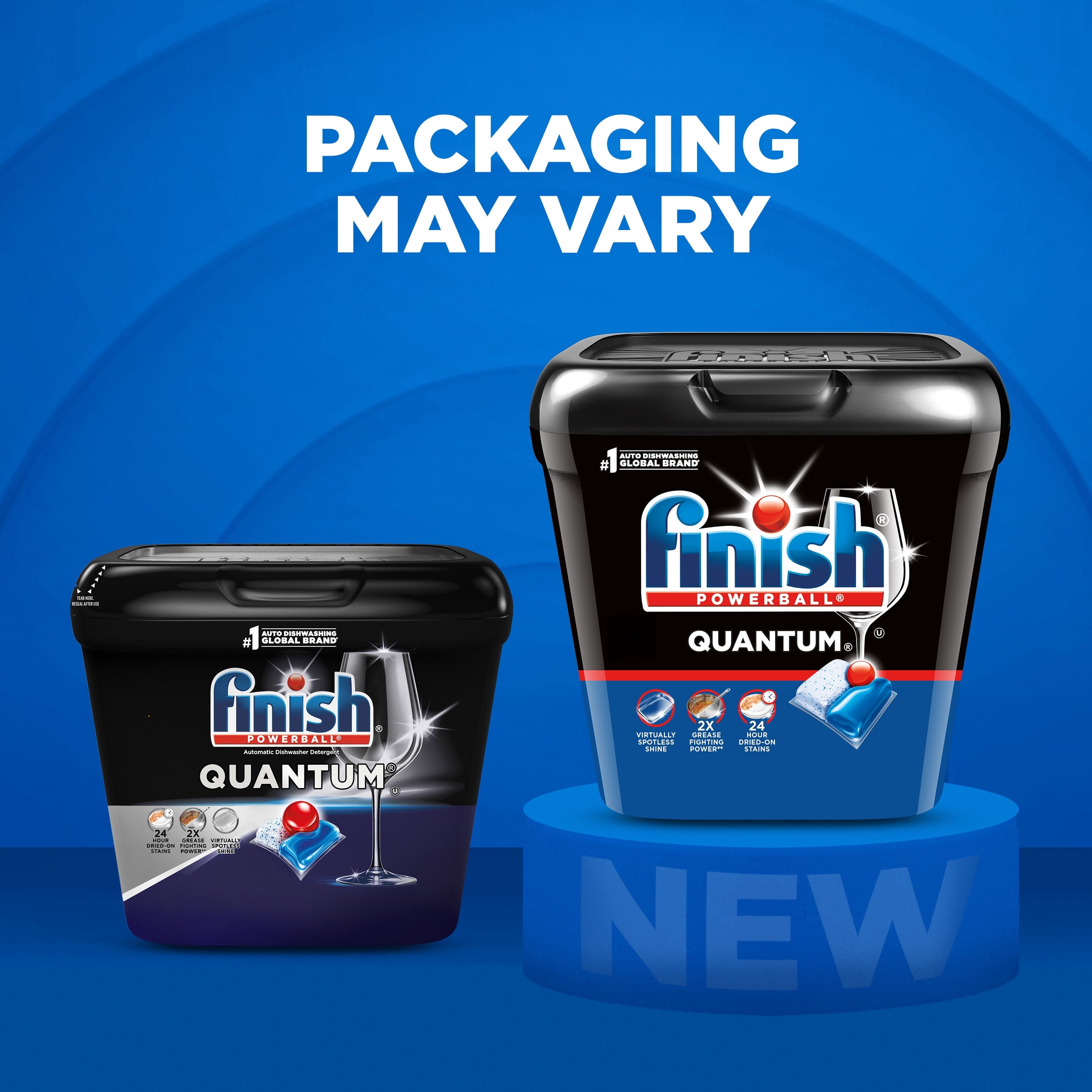 Finish Quantum Dishwasher Pods - No Pre-Rinse Dishwasher Detergent Soap Soap, Advanced Clean, 84 Count