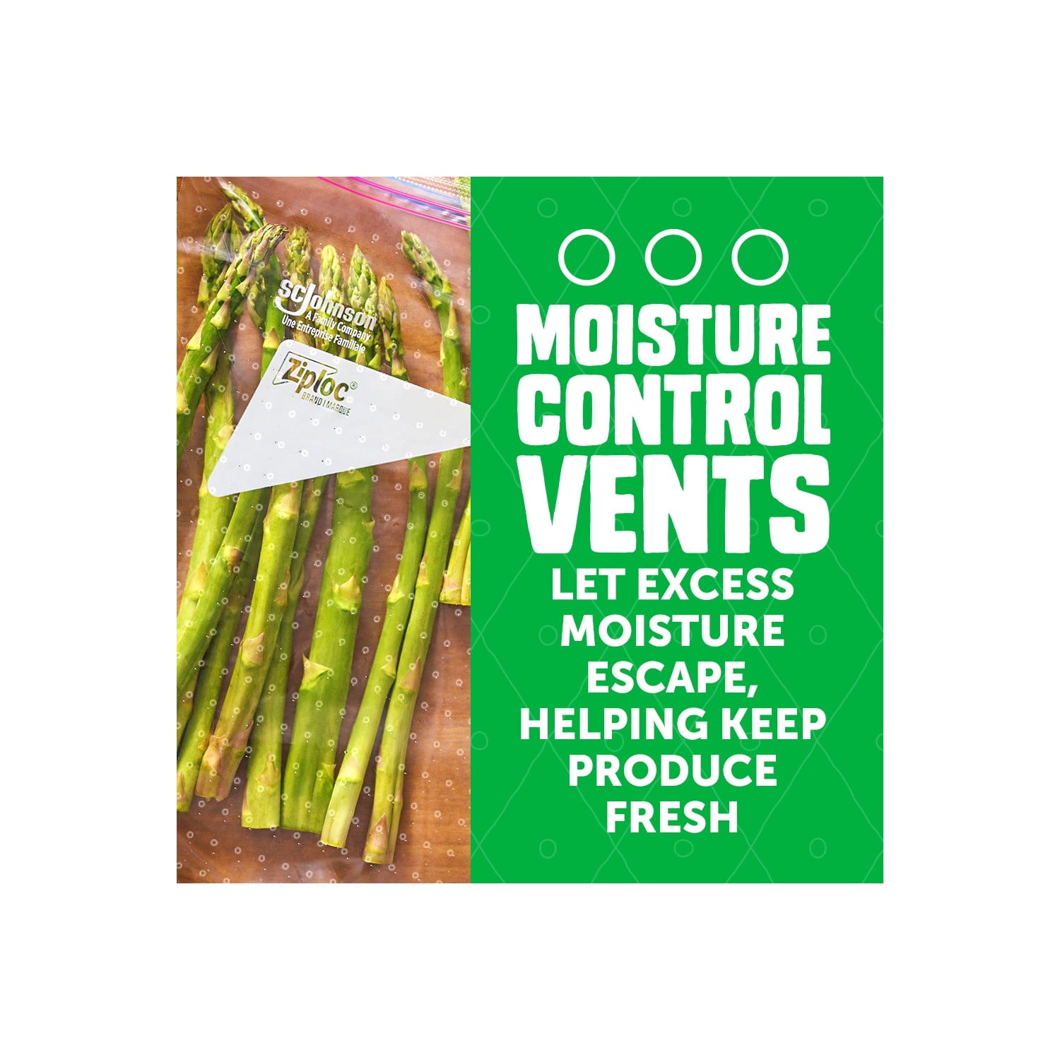 Ziploc® Brand Gallon Produce And Food Storage Bags - Breathable Bag, Moisture Control, 15 Count