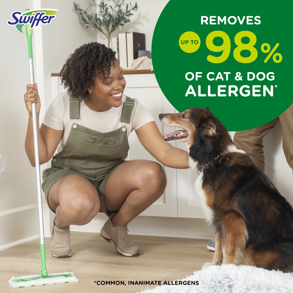 Swiffer Sweep + Mop - Broom & Mop Alternative, Dry & Wet Floor Cleaner, Fresh Scent, Cleaning Set