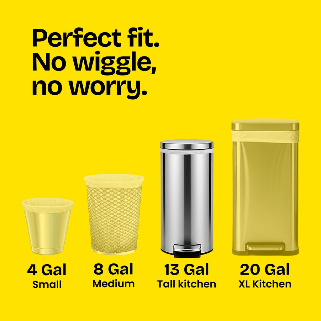 Glad ForceFlex Tall Kitchen Drawstring Trash Bags - 13 Gal, Gain Lavender, 40 Count - 3-Pack