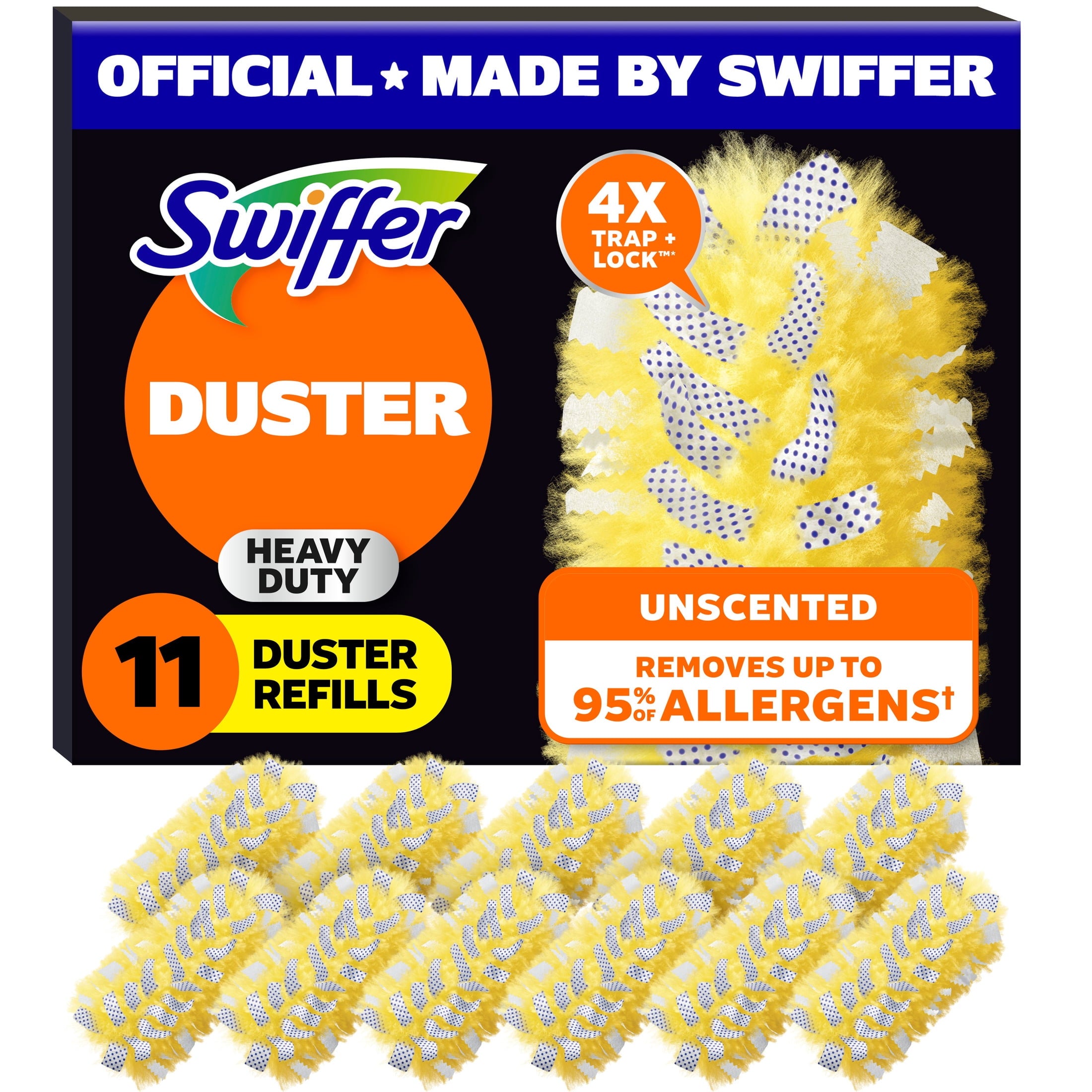 Swiffer Dusters Heavy Duty Duster Refills - Unscented, 11 Count - 2-Pack