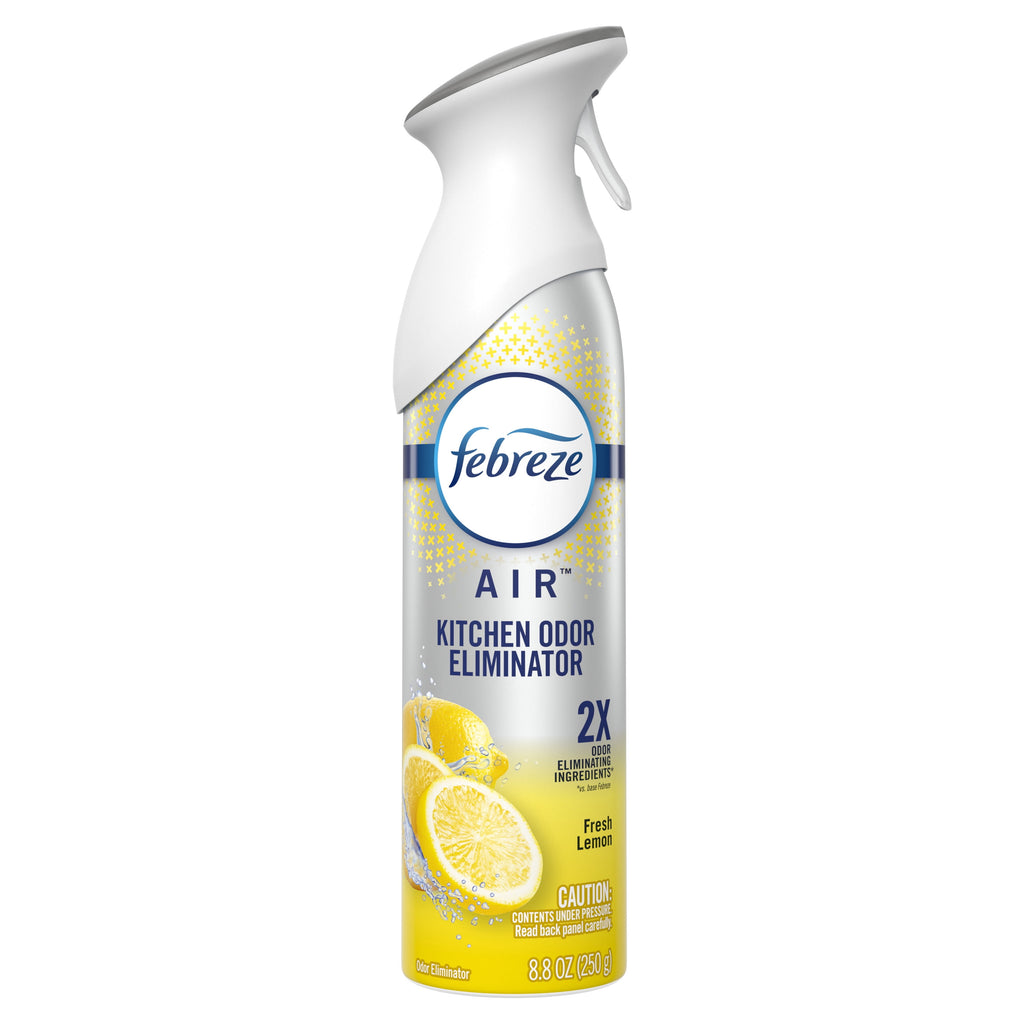 Febreze Air Freshener Spray - Odor-Fighting Room Spray, Lemon, Kitchen Odor Fighter, 8.8oz