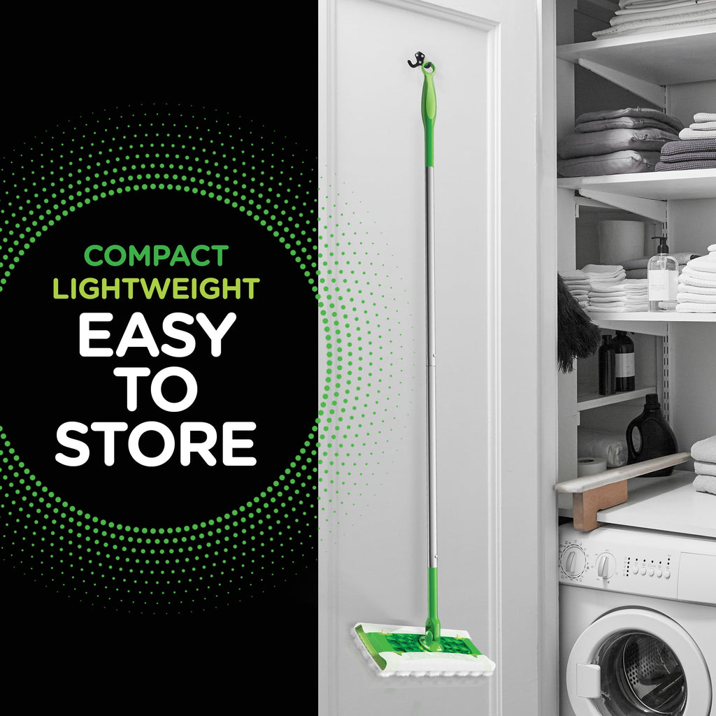 Swiffer Sweep + Mop - Broom & Mop Alternative, Dry & Wet Floor Cleaner, Fresh Scent, Cleaning Set