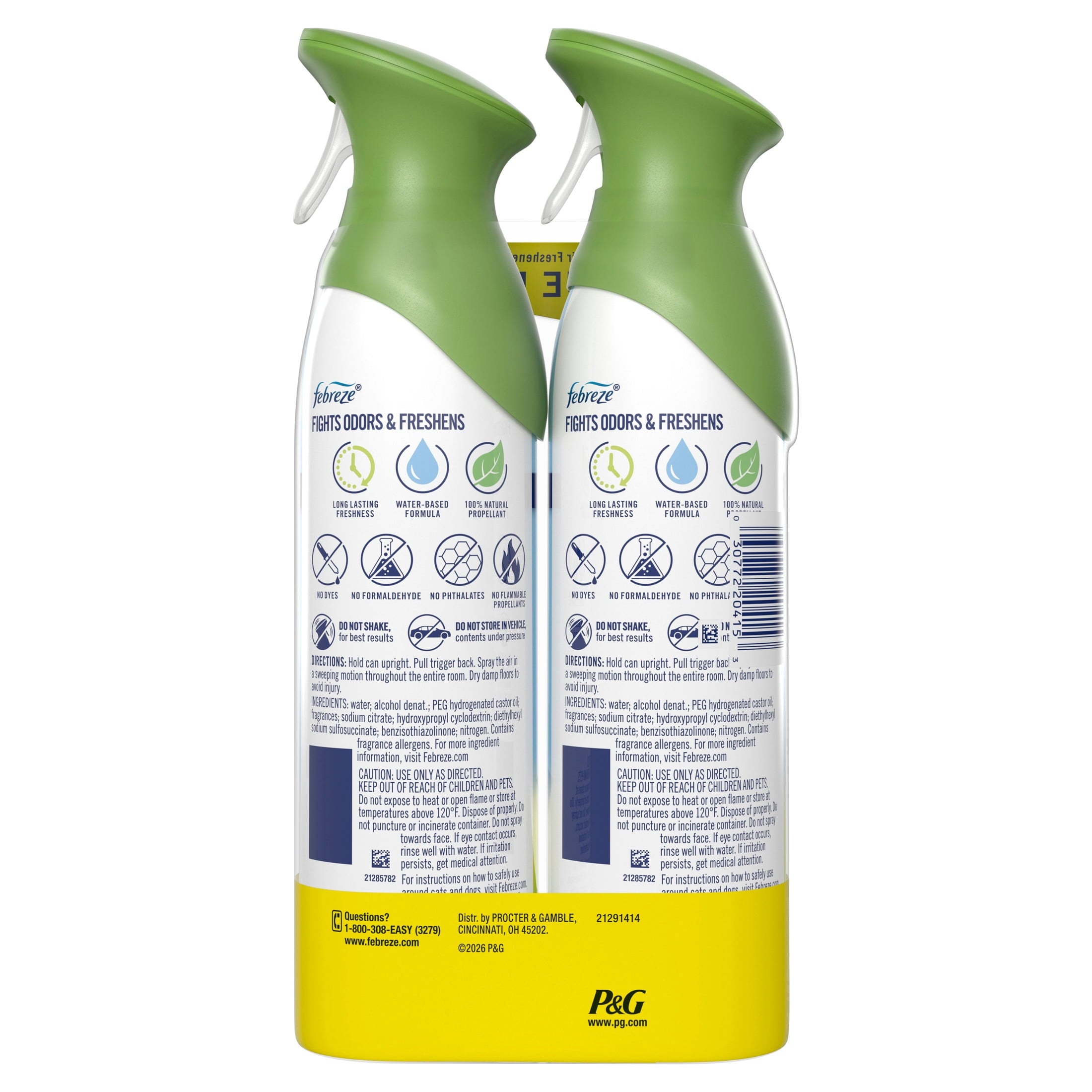 Febreze Air Mist Air Freshener Spray - Gain Original Scent, 8.1oz, 2 Count